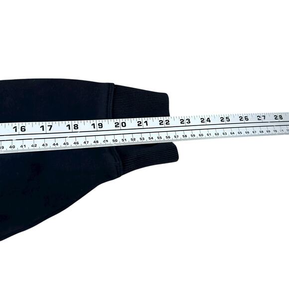 Athleta Cozy Karma 1/4 Zip Sweatshirt Women Small Black Long Sleeve Fleece Lined - Picture 8 of 10